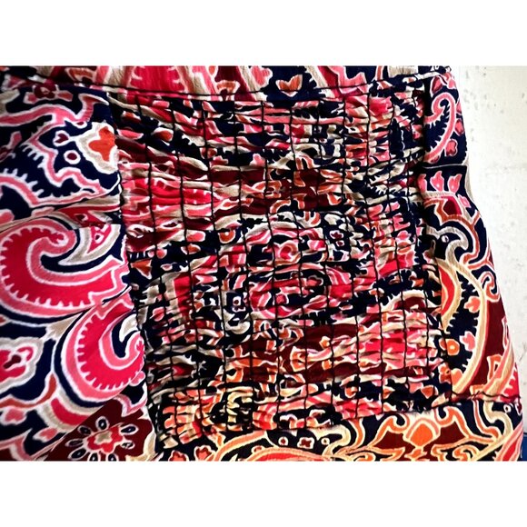 Croft & Barrow Women's Tunic Plus Size 2X Pink Multicolor 3/4 Sleeve Excellent v - Picture 4 of 5